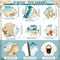 6 Pcs Wooden Fish Wall Decor Fish Wall Art Beach Theme Art Decorations Vintage Coastal Ornaments with Hook for Summer Pool Home Lake House Bathroom Garden Indoor Outdoor